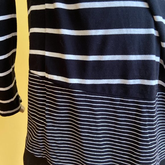 BCBGMAXAZRIA hi low striped tunic - Picture 9 of 11